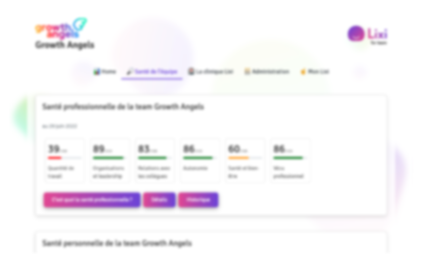 Lixi for team application demandez une démo